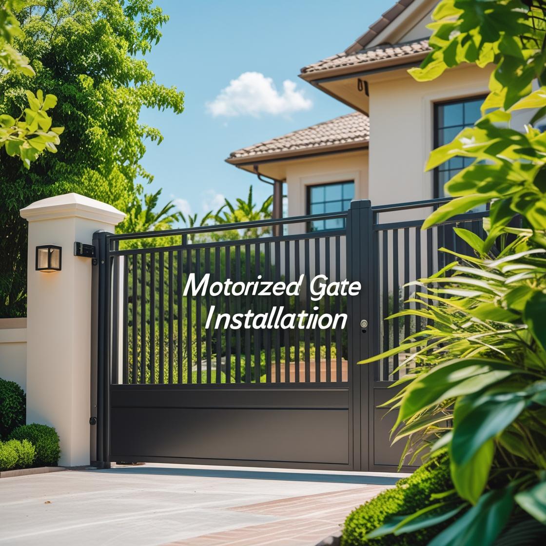 Solar Panel Gate Installation