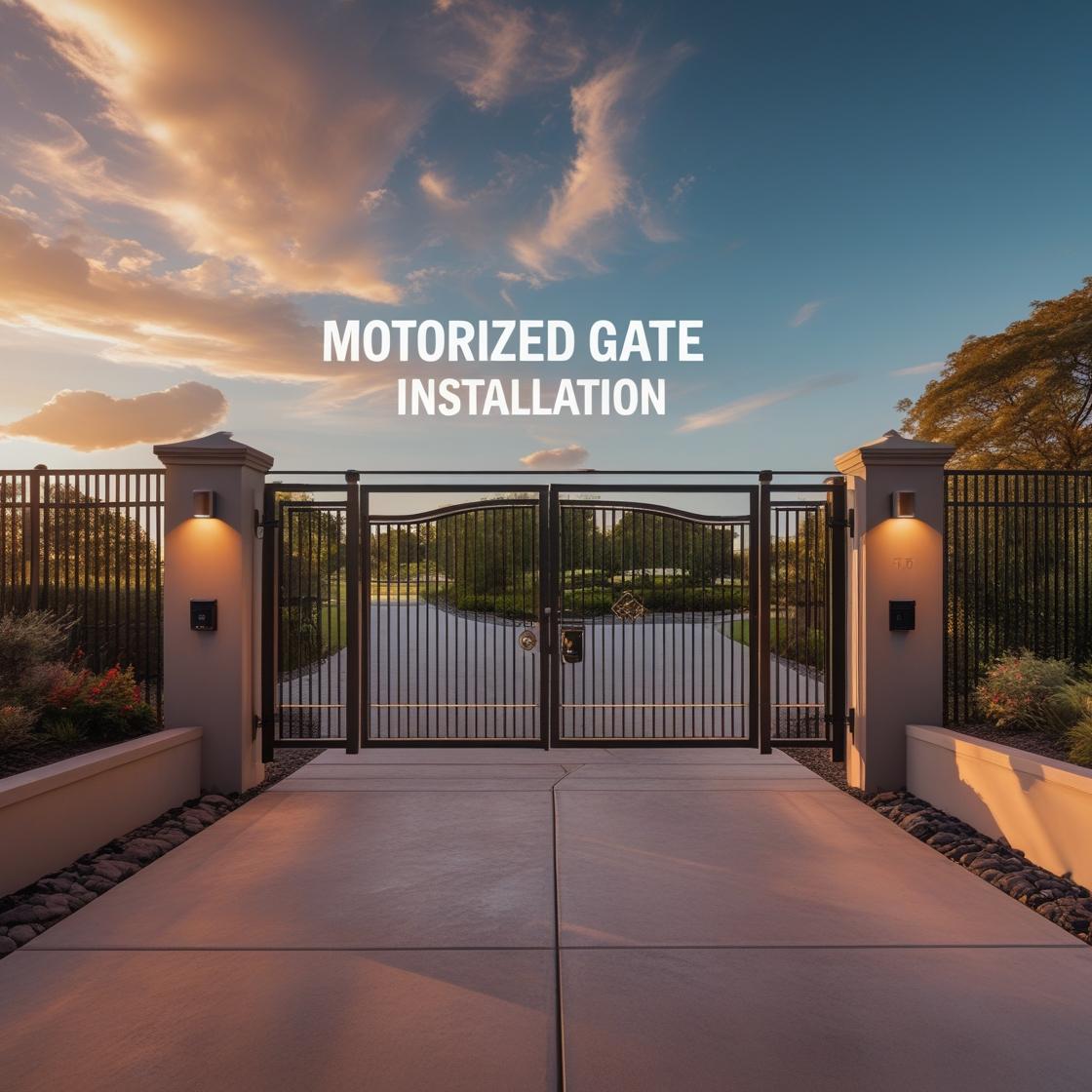 Motorized Gate Entryway Houston